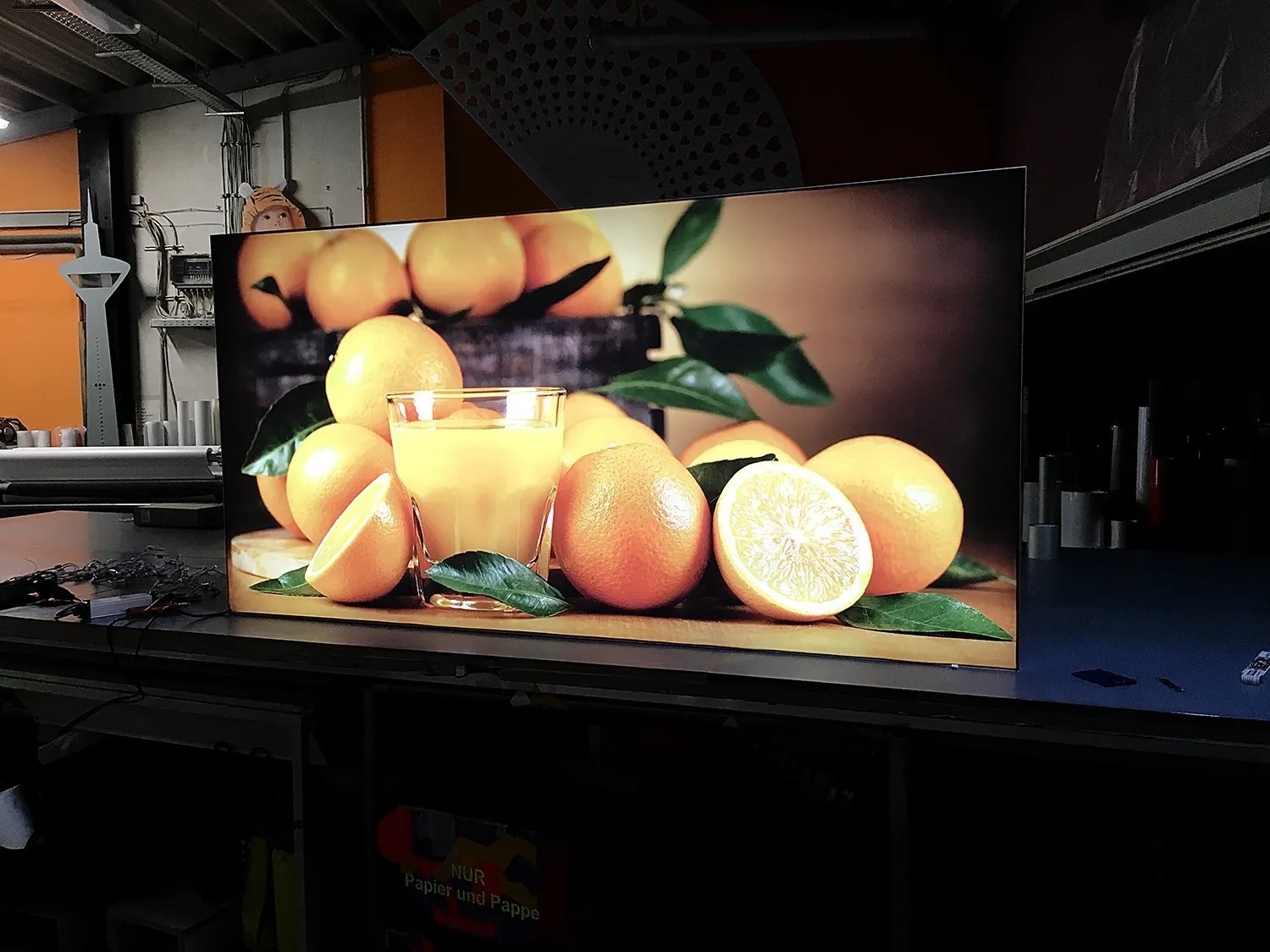 Leuchtkasten mit Fotodruck